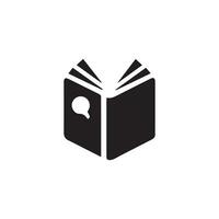 icono de libro diseño de letrero vector