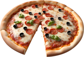 AI generated Delicious-looking Pizza. Ai-generated. png