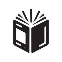 icono de libro diseño de letrero vector