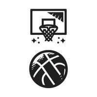 Basketball Icon Perfect for logos, stats and infographics. vector