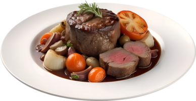 ai genererad läckert utseende boeuf bourguignon. ai-genererad. png