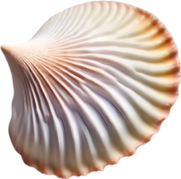 AI generated an image of a colorful seashell. Ai-Generated. png