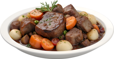 ai gegenereerd heerlijk uitziend boeuf Bourgondië. ai-gegenereerd. png