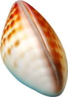 AI generated an image of a colorful seashell. Ai-Generated. png