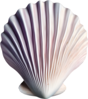 AI generated an image of a colorful seashell. Ai-Generated. png