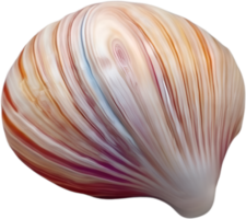 AI generated an image of a colorful seashell. Ai-Generated. png