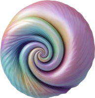 AI generated an image of a colorful seashell. Ai-Generated. png