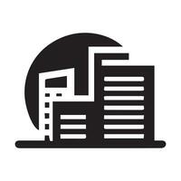 building sign icon in flat style. Apartment vector illustration . Architecture business concept.