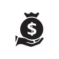 Vector money Icon, financial vector icon.