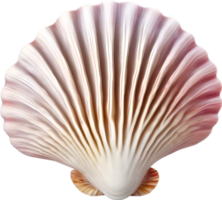 AI generated an image of a colorful seashell. Ai-Generated. png