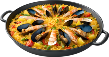 ai genererad läckert utseende paella. ai-genererad. png