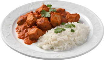 ai genererad läckert utseende kyckling tikka masala. ai-genererad. png