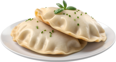 AI generated Delicious-looking Pierogi. Ai-generated. png