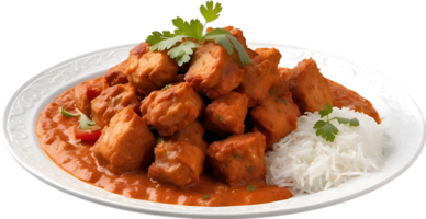 AI generated Delicious-looking Chicken Tikka Masala. Ai-generated. png