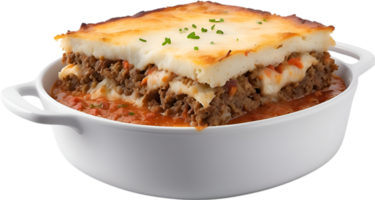 AI generated Delicious-looking Moussaka. Ai-generated. png