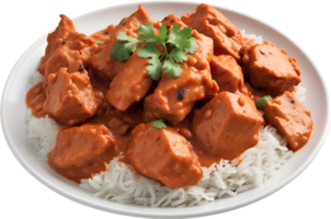 ai genererad läckert utseende kyckling tikka masala. ai-genererad. png