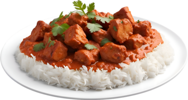 ai genererad läckert utseende kyckling tikka masala. ai-genererad. png