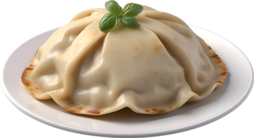 AI generated Delicious-looking Pierogi. Ai-generated. png