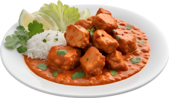 AI generated Delicious-looking Chicken Tikka Masala. Ai-generated. png