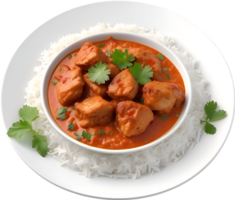 ai genererad läckert utseende kyckling tikka masala. ai-genererad. png