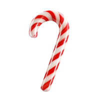 AI generated Christmas candy, stick. Candy cane with red and white stripes png