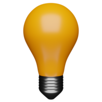 Bulb 3D rendered Design. png