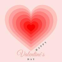 Retro Valentine card with hearts. Greeting card, poster, banner collection vector