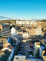 Beautiful High angle View of Central Luton City of England UK. December 1st, 2023 photo