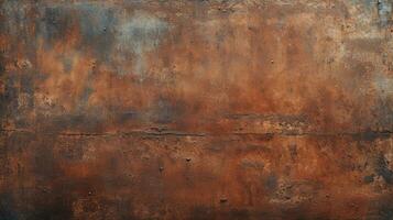 AI generated Grunge Rusted Metal Texture. Rusty, Iron, Wallpaper photo