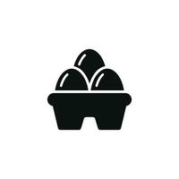 icono de huevos aislado sobre fondo blanco vector