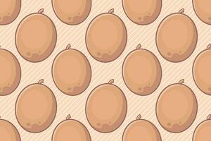 kiwi fruit seamless pattern vector illustration