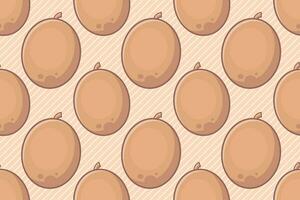 kiwi fruit seamless pattern vector illustration