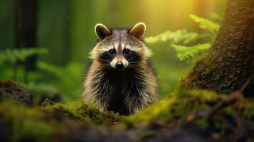 Raccoon a photo