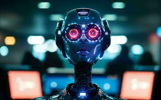 AI generated AI Revolutionizing Customer Service The Rise of Call Center Robots ai generated photo