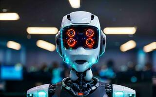 AI generated AI Revolutionizing Customer Service The Rise of Call Center Robots ai generated photo