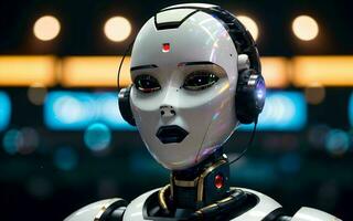 AI generated AI Revolutionizing Customer Service The Rise of Call Center Robots ai generated photo