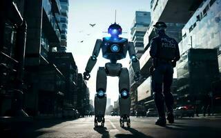 AI generated The Rise AI-Powered Law Enforcement and the Future of Public Safety ai generated photo