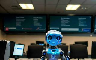 AI generated AI Revolutionizing Customer Service The Rise of Call Center Robots ai generated photo