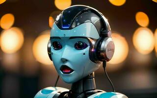 AI generated AI Revolutionizing Customer Service The Rise of Call Center Robots ai generated photo