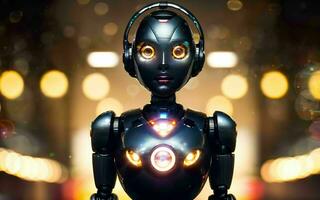 AI generated AI Revolutionizing Customer Service The Rise of Call Center Robots ai generated photo