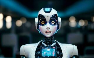 AI generated AI Revolutionizing Customer Service The Rise of Call Center Robots ai generated photo