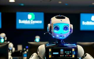 AI generated AI Revolutionizing Customer Service The Rise of Call Center Robots ai generated photo