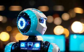 AI generated AI Revolutionizing Customer Service The Rise of Call Center Robots ai generated photo