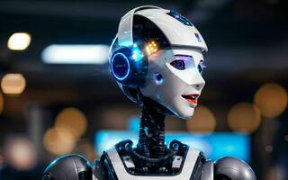 AI generated AI Revolutionizing Customer Service The Rise of Call Center Robots ai generated photo