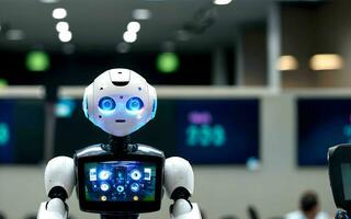 AI generated AI Revolutionizing Customer Service The Rise of Call Center Robots ai generated photo