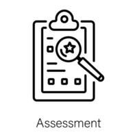 conceptos de evaluación de moda vector