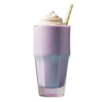 AI generated Yogurt smoothie in a glass isolated on transparent background png