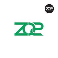 Letter ZO2 Monogram Logo Design vector