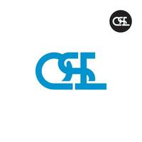 Letter QSL Monogram Logo Design vector