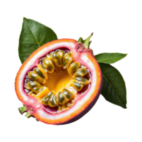 AI generated Passion fruit isolated on transparent background png